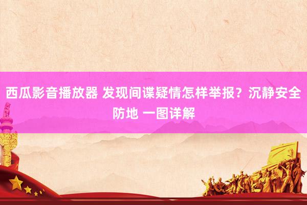 西瓜影音播放器 发现间谍疑情怎样举报？沉静安全防地 一图详解