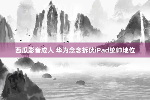 西瓜影音成人 华为念念拆伙iPad统帅地位