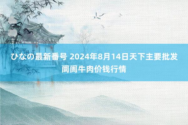 ひなの最新番号 2024年8月14日天下主要批发阛阓牛肉价钱行情