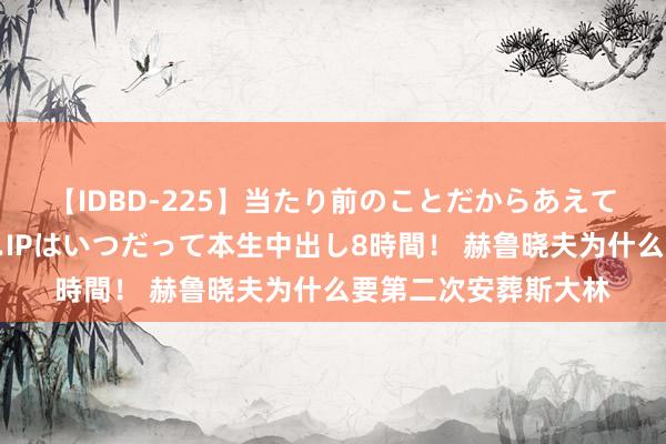 【IDBD-225】当たり前のことだからあえて言わなかったけど…IPはいつだって本生中出し8時間！ 赫鲁晓夫为什么要第二次安葬斯大林