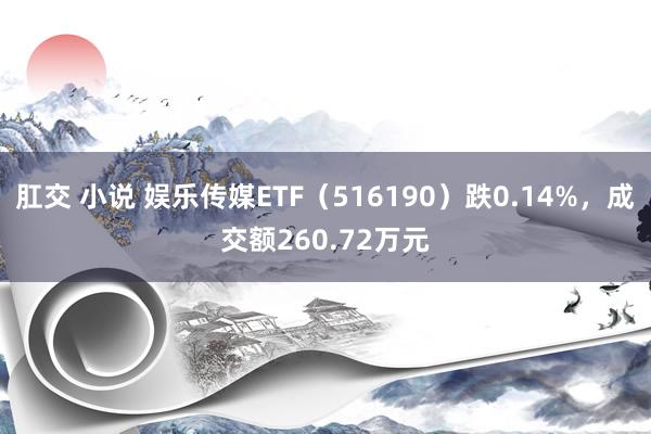 肛交 小说 娱乐传媒ETF（516190）跌0.14%，成交额260.72万元