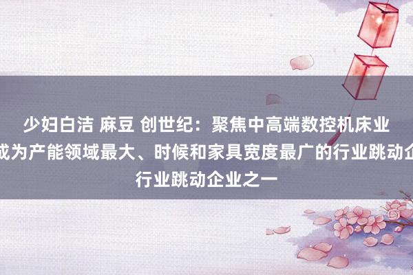 少妇白洁 麻豆 创世纪：聚焦中高端数控机床业务，已成为产能领域最大、时候和家具宽度最广的行业跳动企业之一